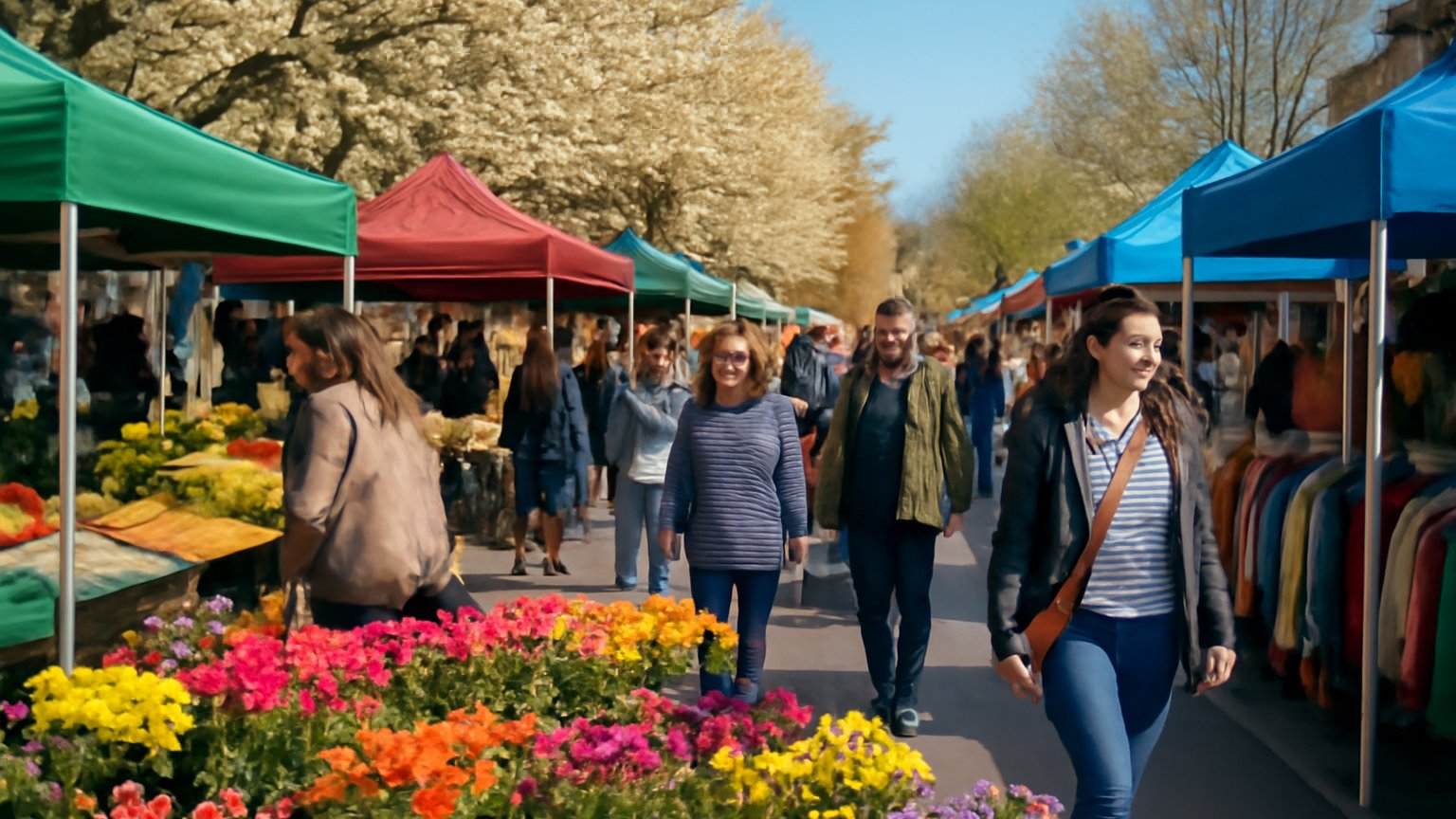 Crawley’de Baharın Renkli Yüzü: Pazarlar ve Fuarlar Canlanıyor