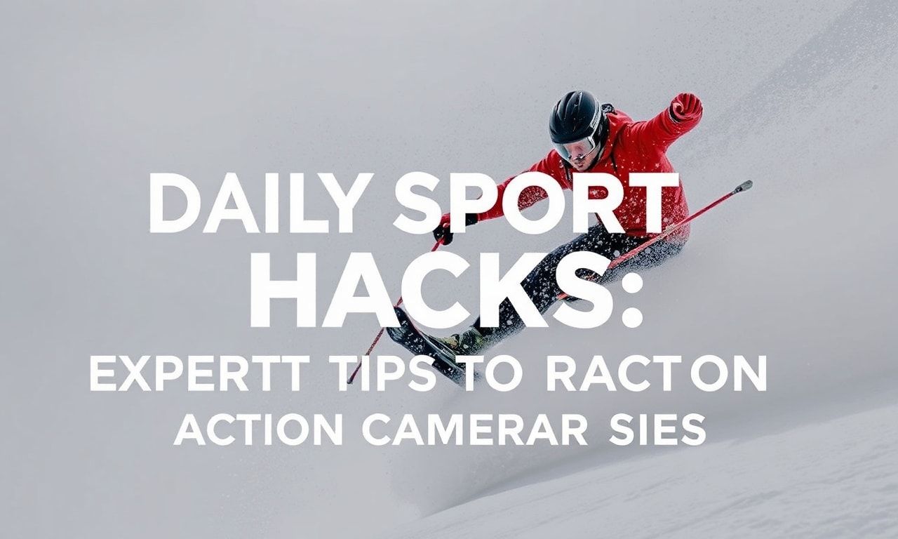 Daily Sports Hacks: Pro Tips for Action Camera Users