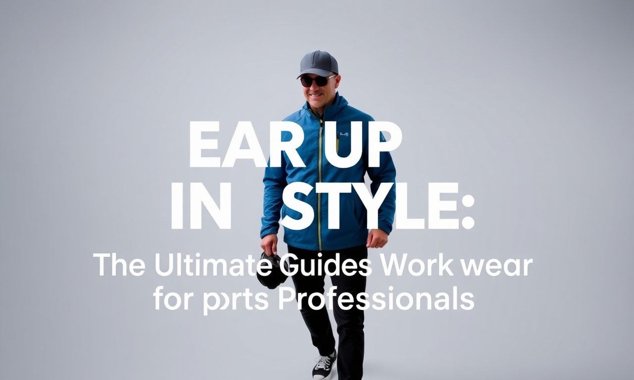 Gear Up in Style: The Ultimate Guide to Workwear for Sports Pros