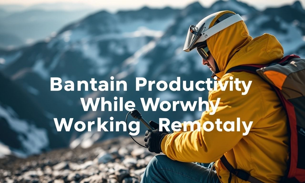 How Adventure Sports Pros Stay Productive While Working Remotely