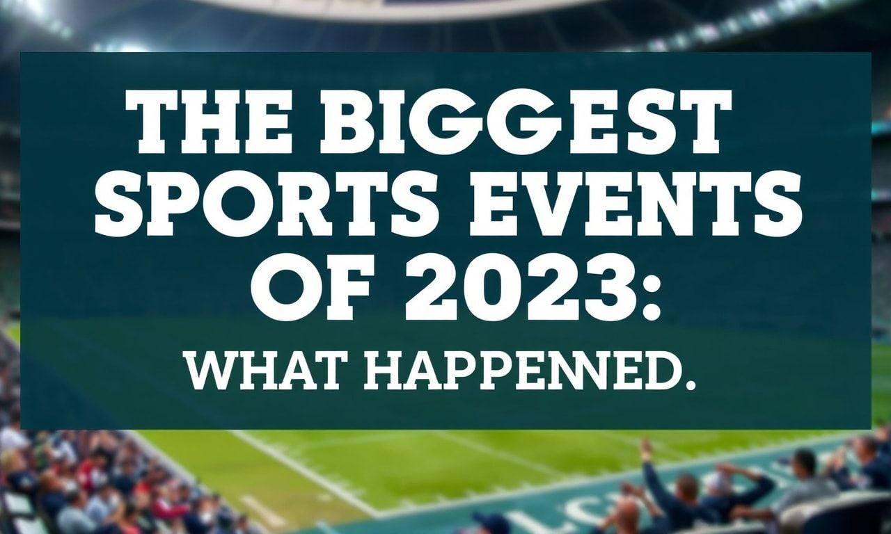 The Biggest Sports Events of 2023: What Went Down